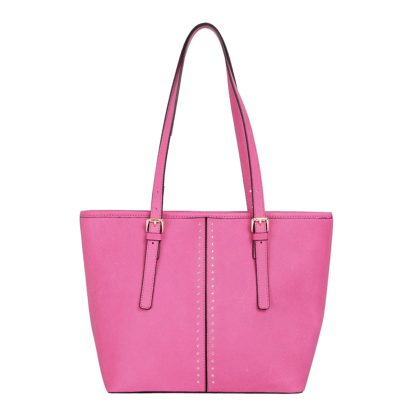 MW Real Leather Studs Collection Concealed Carry Tote