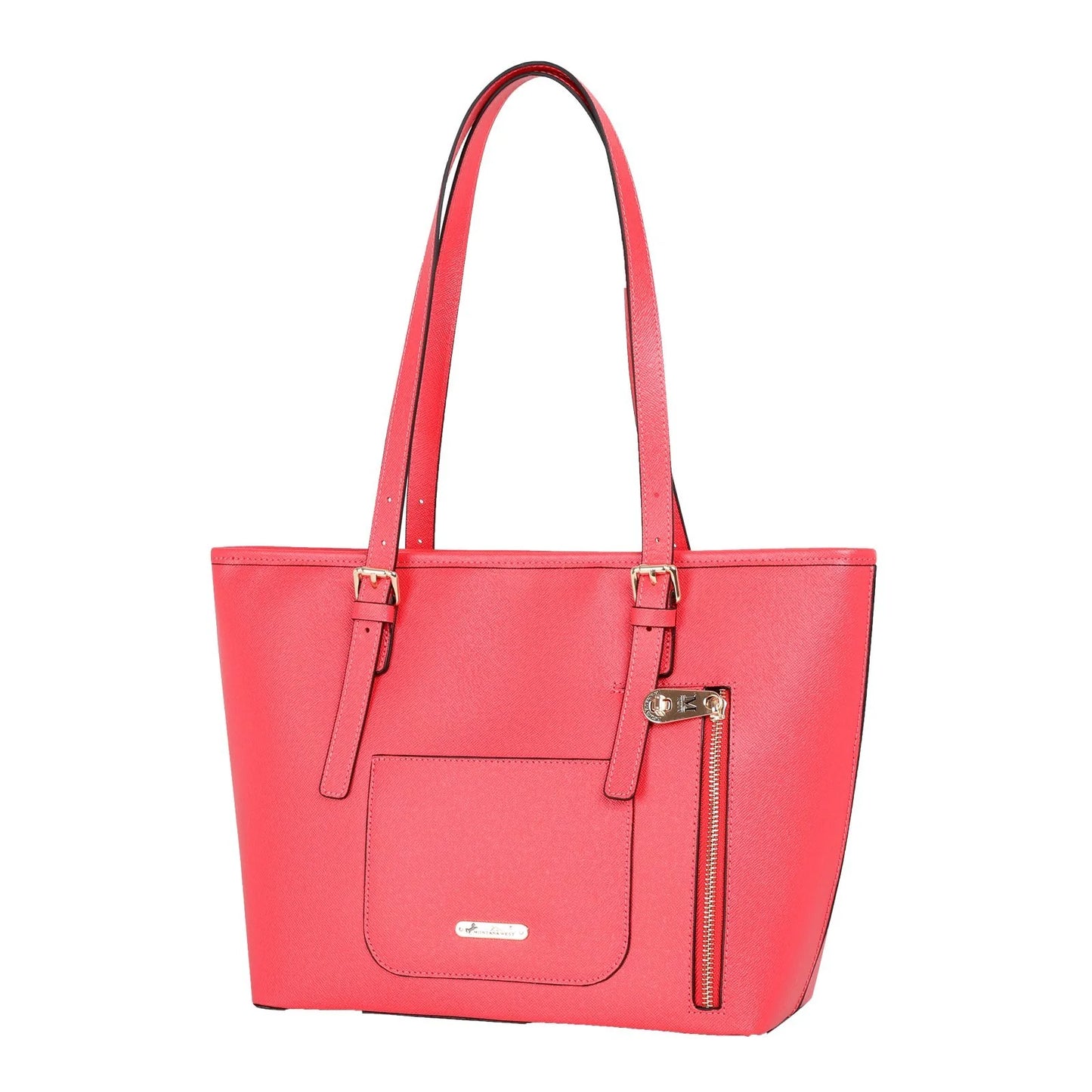 MW Real Leather Studs Collection Concealed Carry Tote