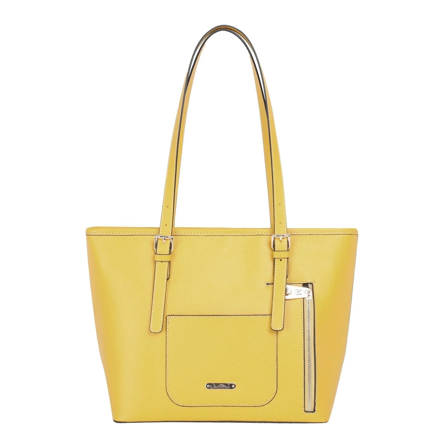 MW Real Leather Studs Collection Concealed Carry Tote